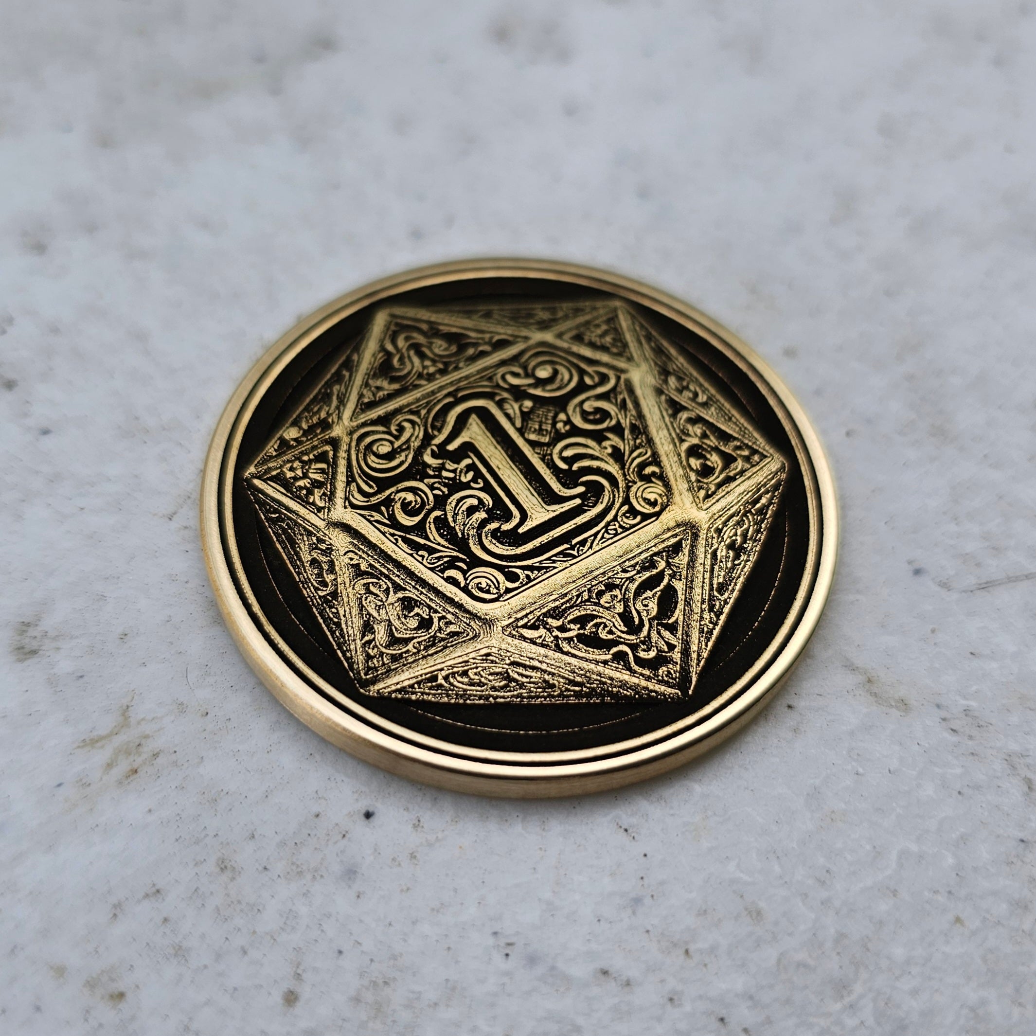 D20 Challenge Coin