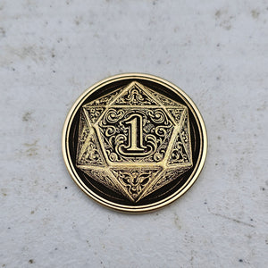 D20 Challenge Coin