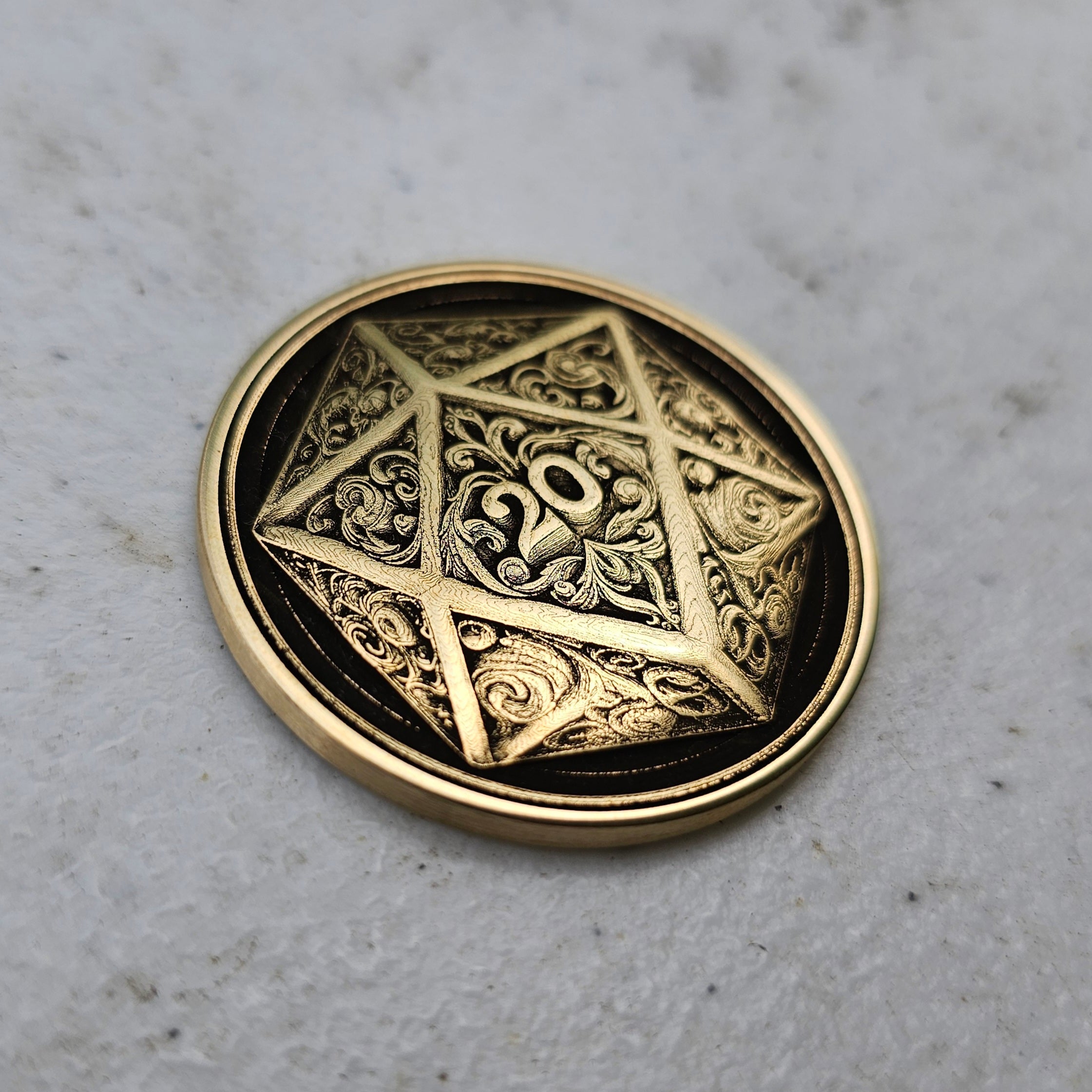 D20 Challenge Coin