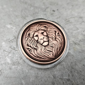 Lion Head Challenge Coin